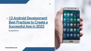 12 android development best practices to create