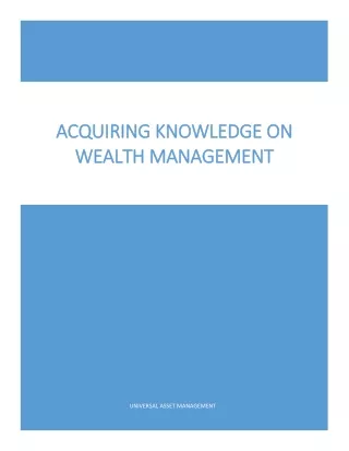 acquiring knowledge acquiring knowledge on wealth