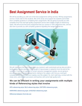Best Assignment Service in India