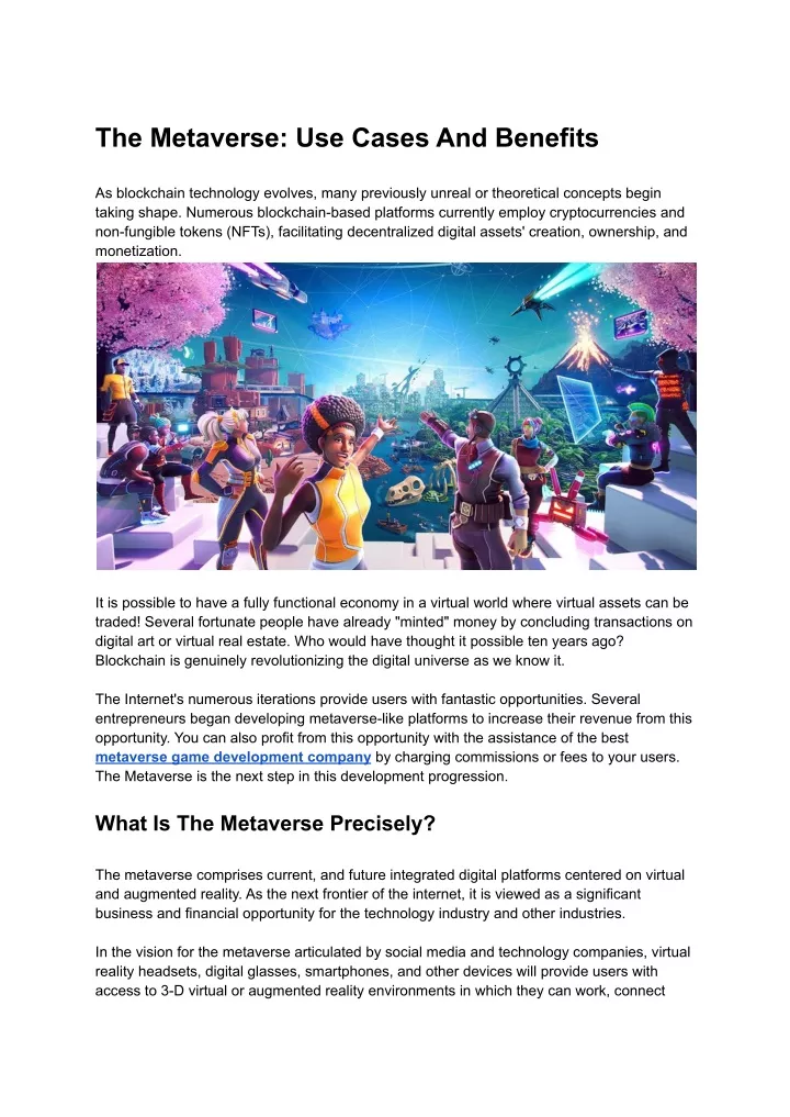 Ppt The Metaverse Use Cases And Benefits Powerpoint Presentation Free Download Id11647074 4031