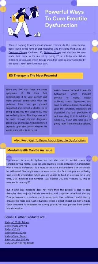 Powerful Ways To Cure ED