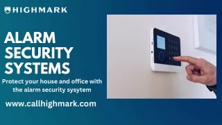 Alarm Security Systems-Call High Mark