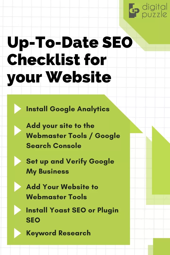 up to date seo checklist for your website