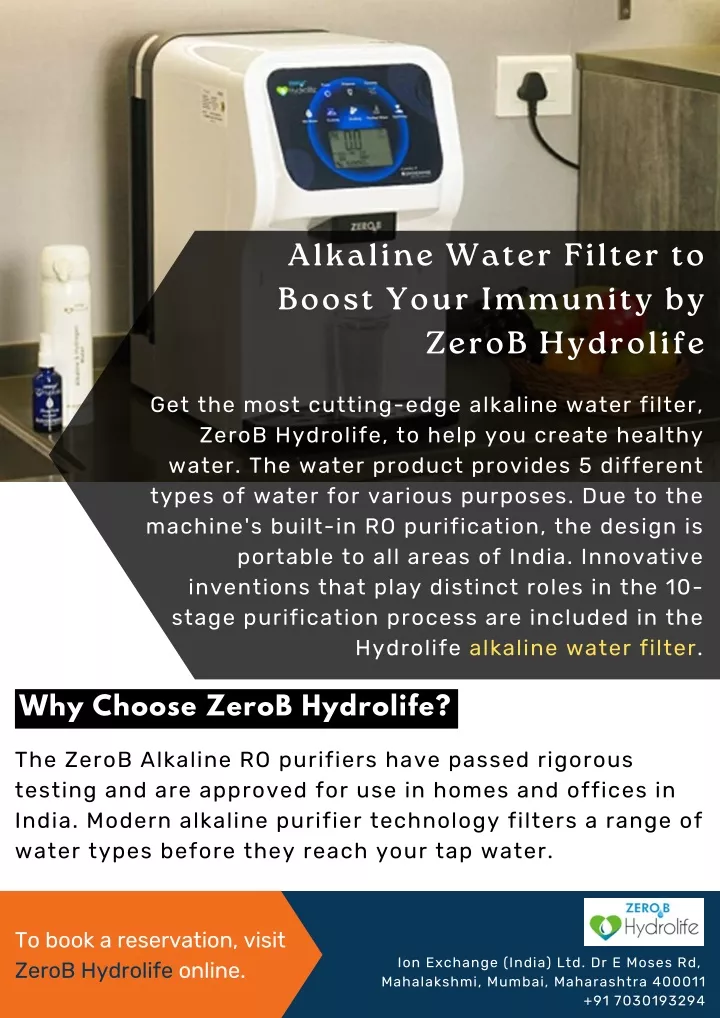 alkaline water filter to boost your immunity