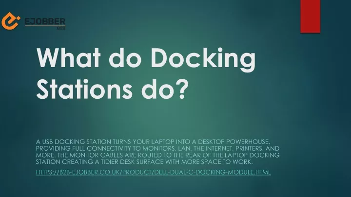 what do docking stations do