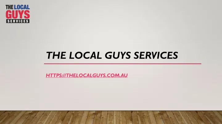 the local guys services