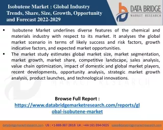 isobutene market global industry trends share