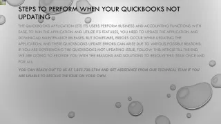 Must follow guide to resolve QuickBooks not updating issue