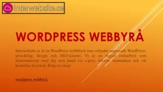 wordpress webbyr