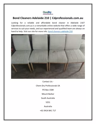 Bond Cleaners Adelaide 210  Cdprofessionals.com.au