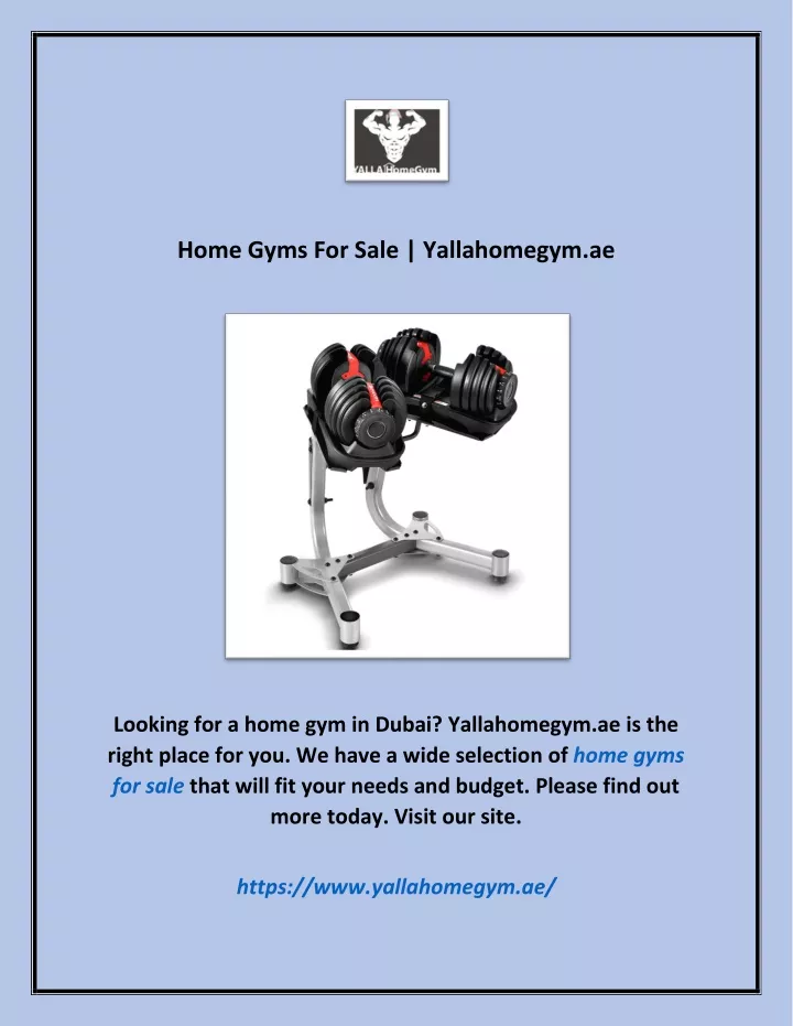 home gyms for sale yallahomegym ae