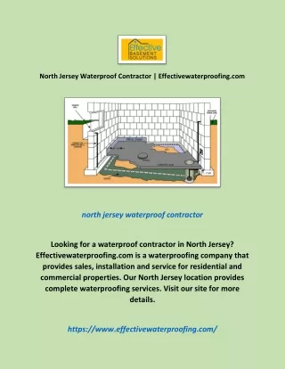 North Jersey Waterproof Contractor | Effectivewaterproofing.com