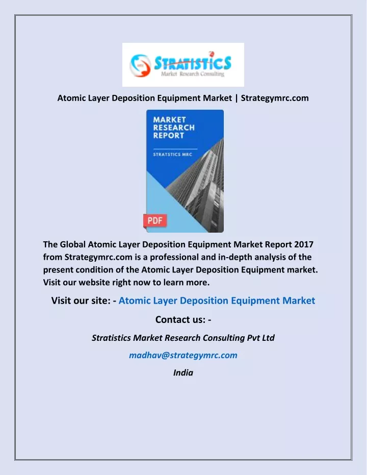 atomic layer deposition equipment market