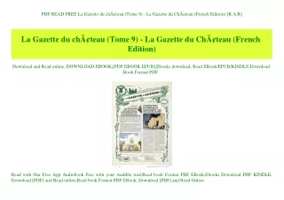 PDF READ FREE La Gazette du chÃƒÂ¢teau (Tome 9) - La Gazette du ChÃƒÂ¢teau (French Edition) [R.A.R]