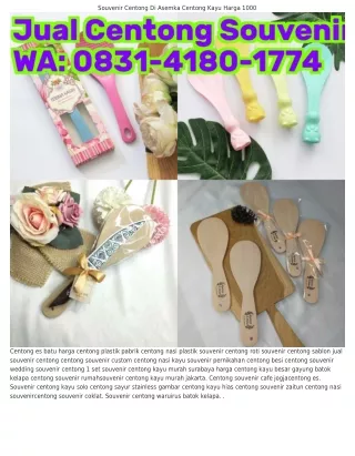 Ô8౩I•ԿI8Ô•I77Կ (WA) Harga Centong Nasi Plastik Harga Centong Souvenir