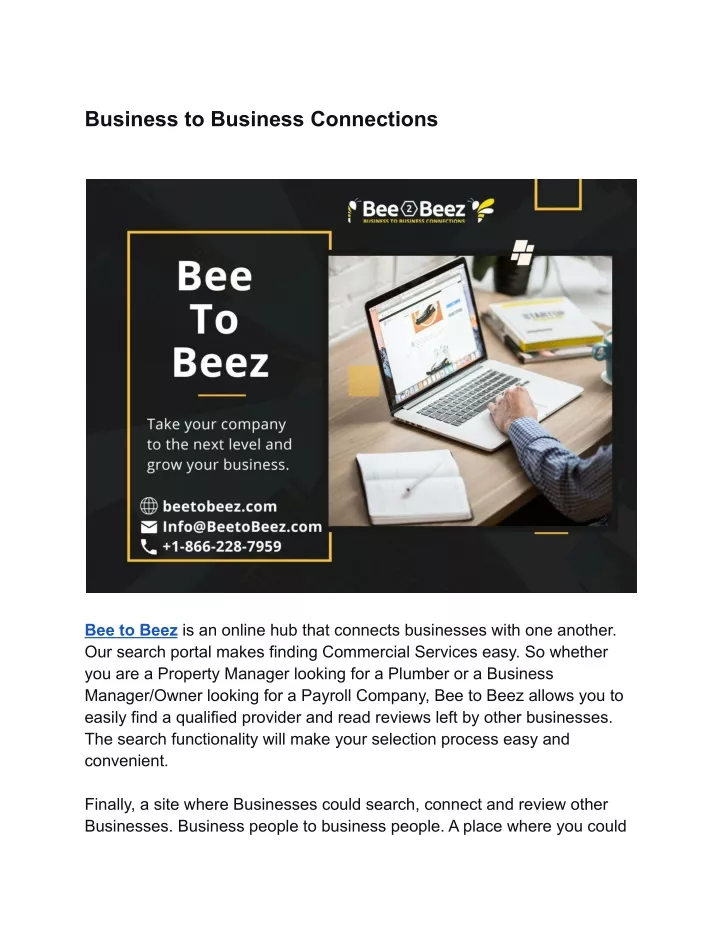 business to business connections