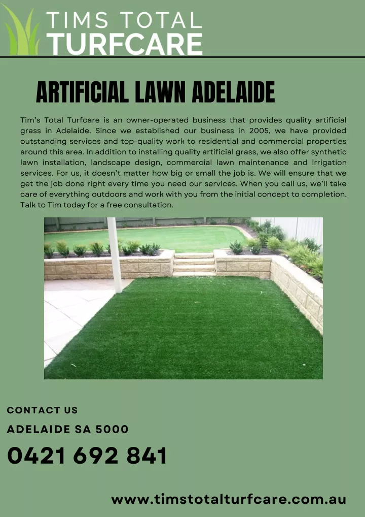 artificial lawn adelaide