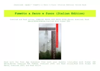 [Download] [epub]^^ Fumetto a ferro e fuoco (Italian Edition) Online Book