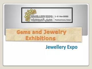 Gems and Jewelry Exhibitions