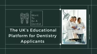 Applying to Dental School - I Want To Be A Dentist