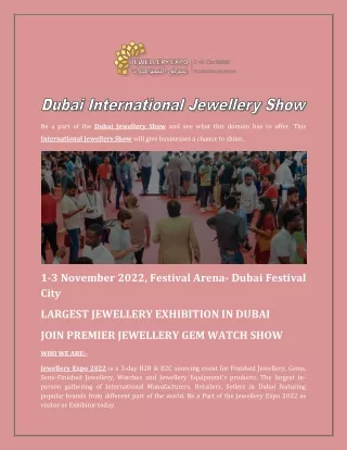 Dubai International Jewellery Show