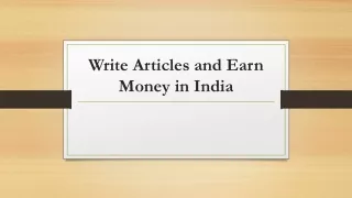 write articles and earn money in india