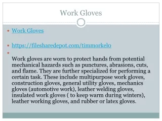 work gloves