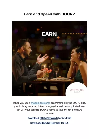 e earn and spe arn and spend with bounz nd with
