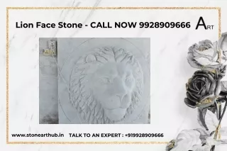 Lion Face Stone - CALL NOW 9928909666