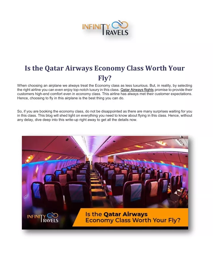 is the qatar airways economy class worth your