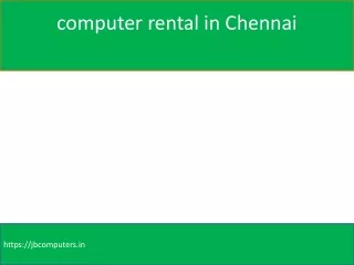 computer rental in chennai