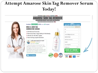 Attempt Amarose Skin Tag Remover Serum Today!