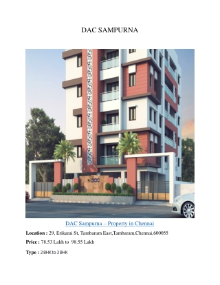 Chennai - Based Properties