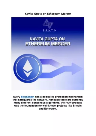 kavita gupta on ethereum merger