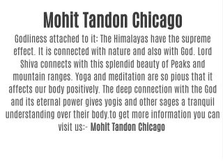 Mohit Tandon Chicago | Mohit tandon human trafficking