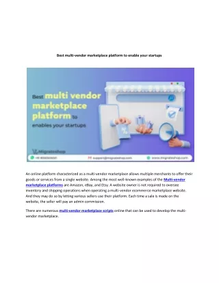best multi vendor marketplace platform to enable