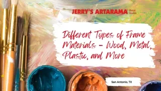 Different Types of Frame Materials – Wood, Metal, Plastic, and More