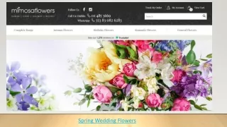 Are spring wedding flowers the best you can choose Check it out!