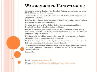 wasserdichte handytasche