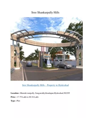 Hyderabad - Based Property