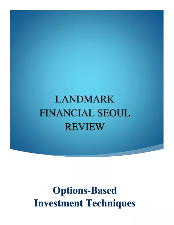 landmark financial seoul review