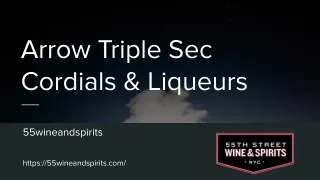 arrow triple sec cordials liqueurs