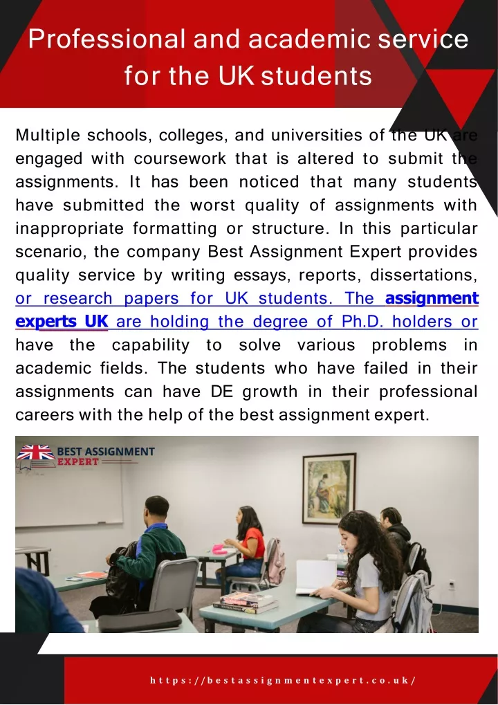 professional and academic service for the uk students