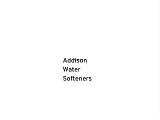 Addison Water Softeners