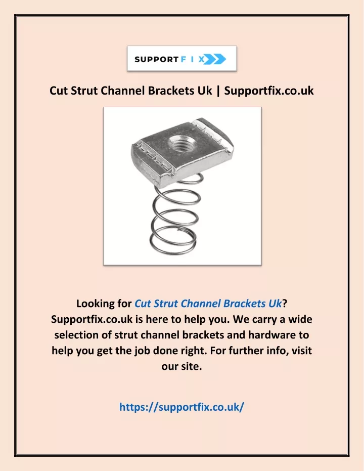 cut strut channel brackets uk supportfix co uk