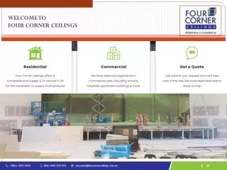 Find premium materials with simpler to install with the ceiling contractor SA
