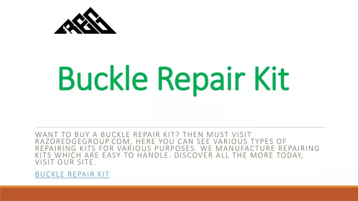 buckle repair kit