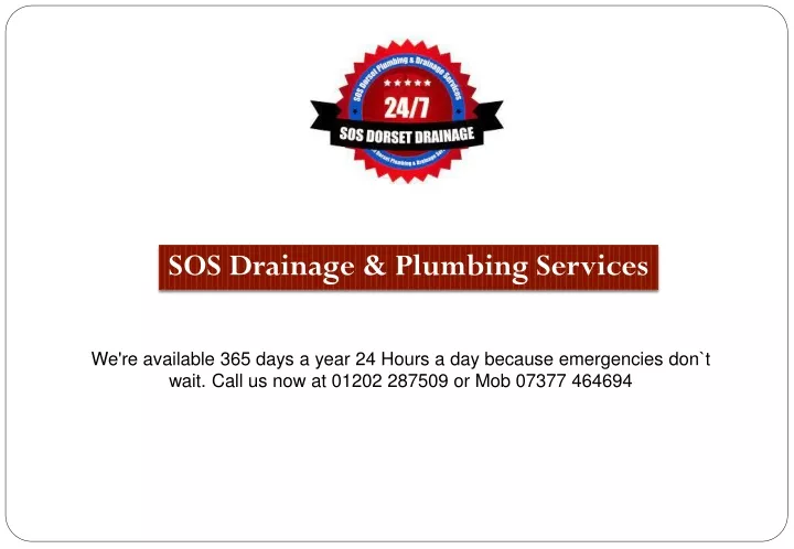 sos drainage plumbing services