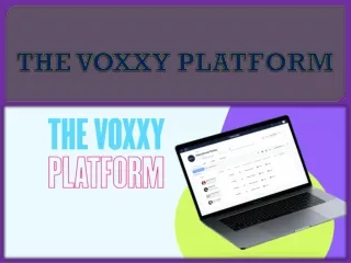 the voxxy platform