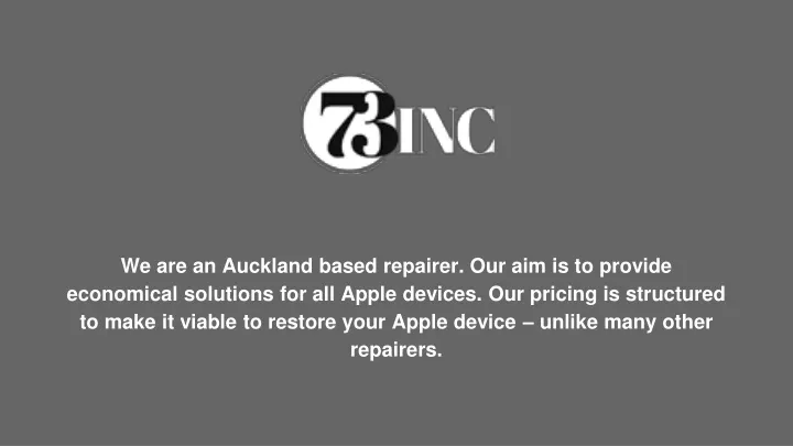 we are an auckland based repairer